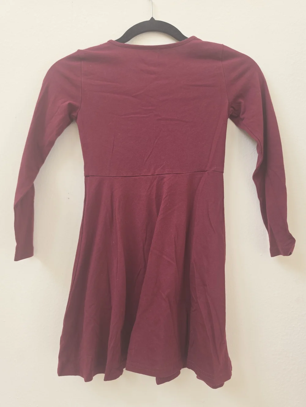 The Children's Place Girls Long Sleeve Skater Dress - Burgundy *OFFERS WELCOME*